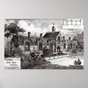 Póster Park Road, Hampstead, from 'The Building News'
