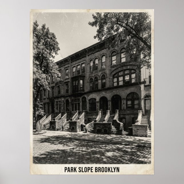 Póster Park Slope Brooklyn Nueva York (Frente)