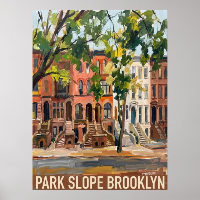 Póster Park Slope Brooklyn Nueva York (Frente)
