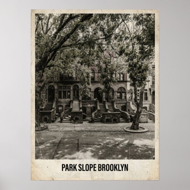 Póster Park Slope Brooklyn Nueva York (Frente)