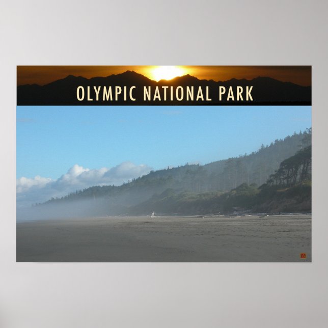 Póster PARK-Washington-Kalaloch (Frente)