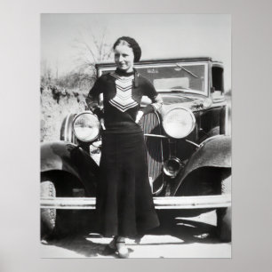PÓSTER PARKER DE BONNIE DEL SOCIO DE CLYDE PEGA UNA