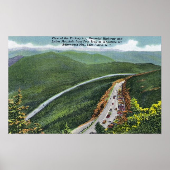 Póster Parking Lot, Memorial Hwy, Esther Mt (Frente)