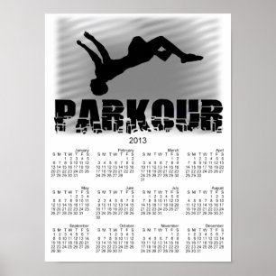 Póster Parkour Athlete 2013 calendar poster