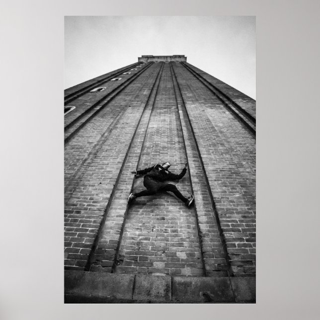 Póster Parkour Atleta escalar Torre San Marco (Frente)