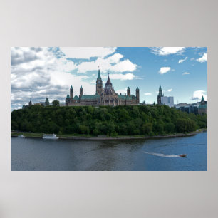 Póster Parliament Hill Ottawa Canada