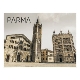 Póster Parma Emilia Romagna Piazza Del Duomo Italia
