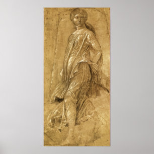 Póster Parnaso, Musa Bailando por Andrea Mantegna
