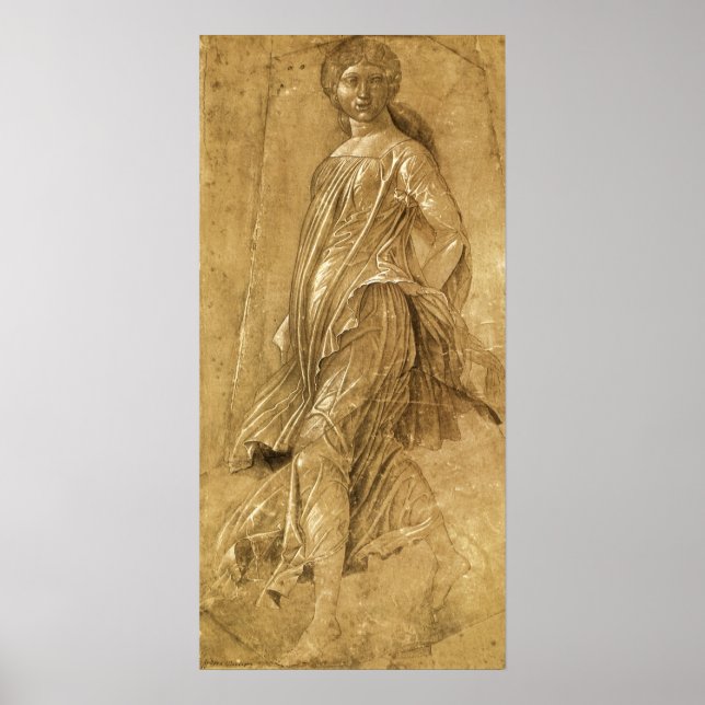 Póster Parnaso, Musa Bailarina de Andrea Mantegna (Frente)