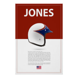 Póster Parnelli Jones Helmet