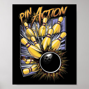 Póster Paro De Acción De Pin Y Deportes De La Calle De La