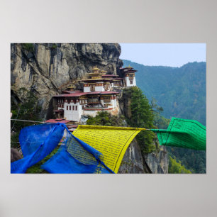 Póster Paro Taktsang: El Monasterio del Nido del Tigre -