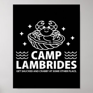 Póster Parodia de citas de crabby de Camp Lambrides graci