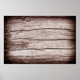 Póster Parqué antiguo con grietas, textura de madera anti