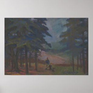 Póster Parque Brookside - Paisaje de Kulhanek (1942)