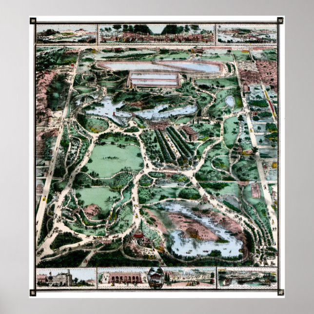 PÓSTER PARQUE CENTRAL, 1860 (Frente)
