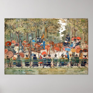 Póster Parque central Maurice Prendergast