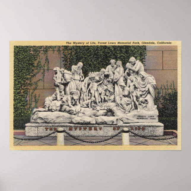 Póster Parque conmemorativo del jardín forestal, misterio (Frente)