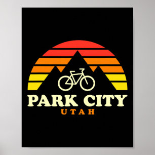 Póster Parque de Ciclismo de Montaña Park City Utah Park