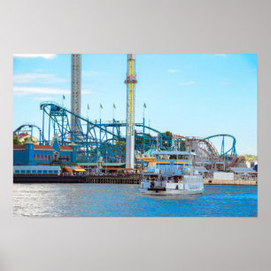Póster Parque de diversiones Gröna Lund, Estocolmo, Sueci