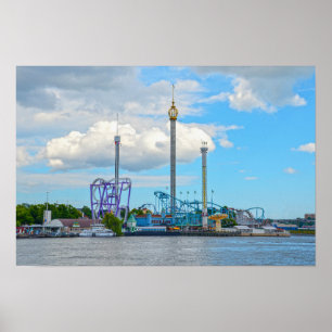 Póster Parque de diversiones Gröna Lund, Estocolmo, Sueci