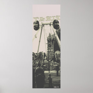 Póster Parque de diversiones Vintage Austria Viena Prater