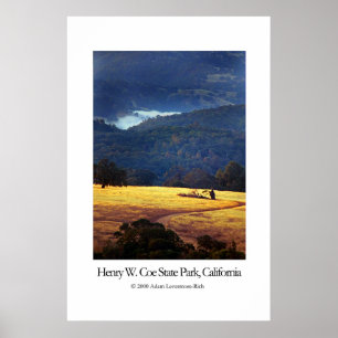 Póster Parque de estado de Henry W. Coe, California