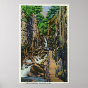 Póster Parque de estado de la muesca de Franconia