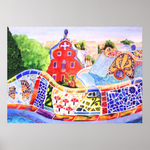 Póster Parque de Gaudí.