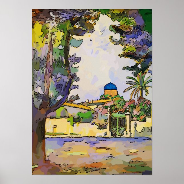 Póster Parque de la Ciudad, Jardines, (Frente)