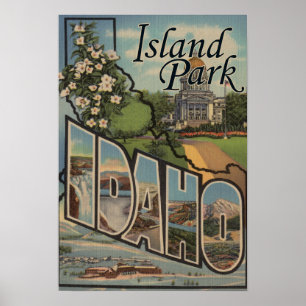 Póster Parque de la isla, Idaho - escenas grandes de la