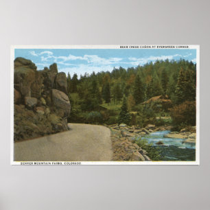 Póster Parque de la montaña Denver, CO