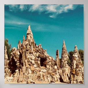 Póster parque de madera petrificada