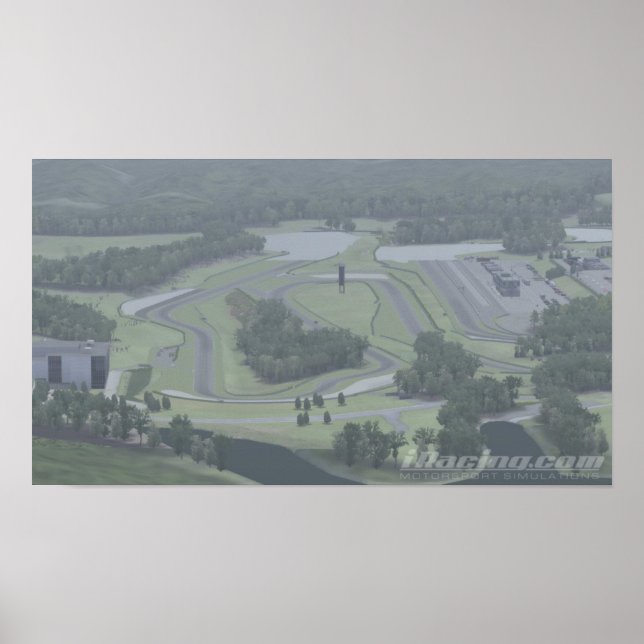 Póster Parque de motos de iRacing Barber (Frente)