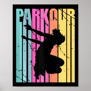 Póster Parque de Parkour de Cumpleaños de Mujer Parkour R