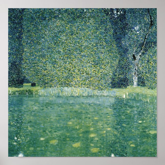 Póster Parque de Schloss Kammer — Gustav Klimt (1910) (Frente)