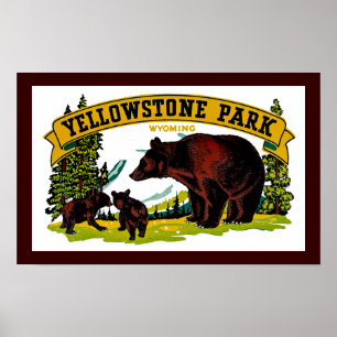 Póster Parque de Yellowstone