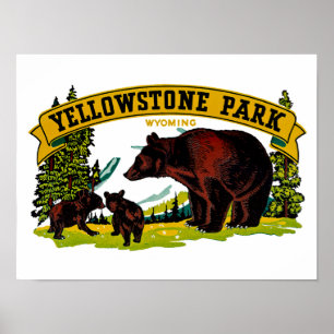 Póster Parque de Yellowstone