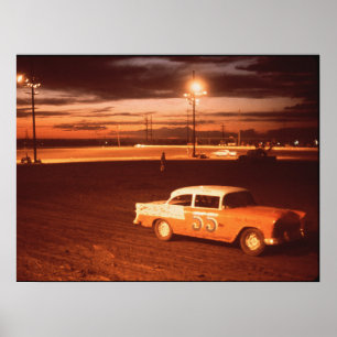 Póster Parque del circuito de carreras Albuquerque, Vinta