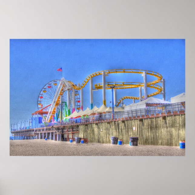 Póster Parque del Océano Pacífico Santa Mónica (Frente)