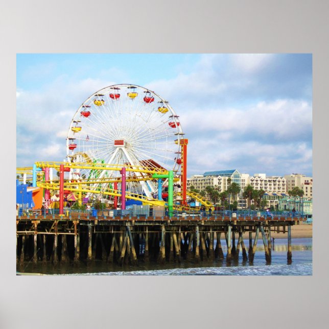 Póster Parque del Pacífico, Santa Mónica, Ca. (Frente)