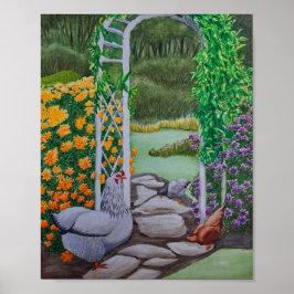 Póster Parque del pollo feliz