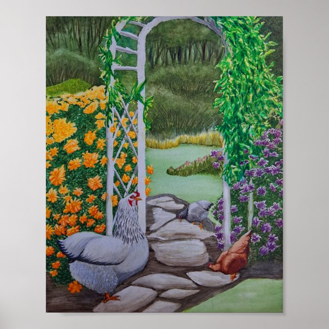 Póster Parque del pollo feliz (Frente)