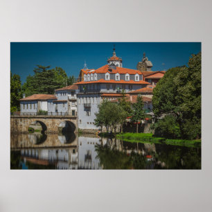 Póster Parque del río Tamega, ciudad de chaves, portugal