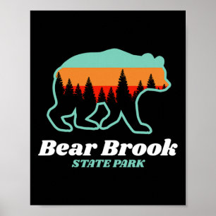 Póster Parque estatal Bear Brook New Hampshire Montañas B