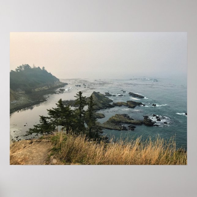 Póster Parque Estatal Cape Arago, Costa de Oregón (Frente)