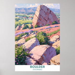 Póster Parque Estatal de Boulder-Colorado