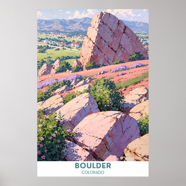 Póster Parque Estatal de Boulder-Colorado (Frente)