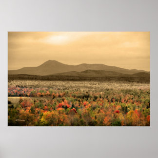 Póster Parque estatal de Katahdin Baxter Maine