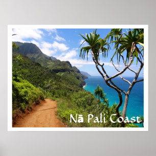 Póster Parque Estatal de la Costa de Nā Pali, Kauai